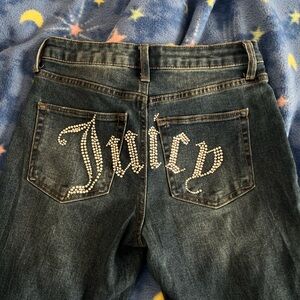Juicy Couture Dark Blue Embellished Jeans